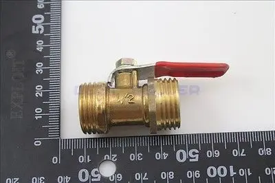 1 шт. 1/2 &quotBSP Мужской полный Порты подключения воздуха латунь резьба трубы шаровой