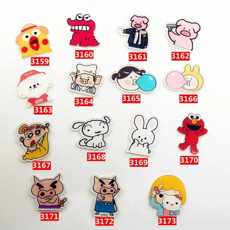 С изображением героев из мультфильмов 1 штука кошачья серия акриловые значки Kawaii