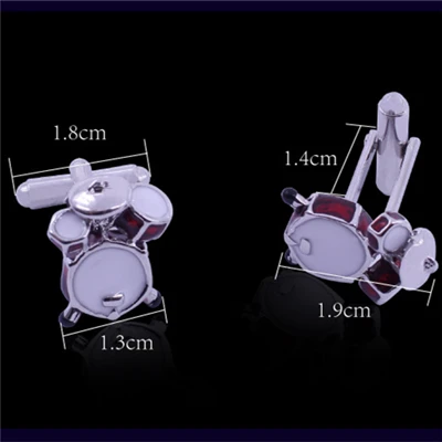 DoreenBeads Men's Shirt Cufflinks Fashion Design Band Bass Drums Metal for Man French Suit Jewelry DIY Supplies | Дом и сад