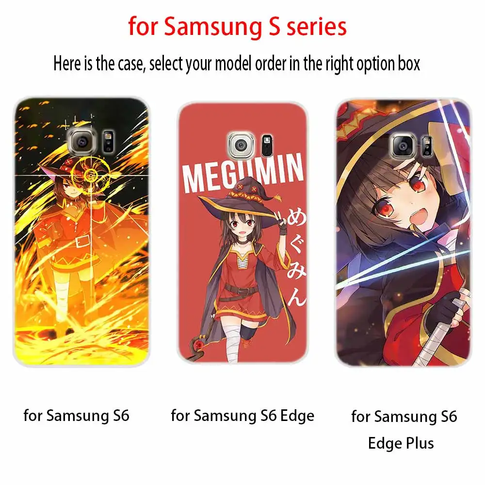 Чехол Konosuba Megumin для телефона Samsung Galaxy S8 S9 S10 S20 S21 Plus Uitra Lite Ultra Cover S10E S7 Edge | Мобильные