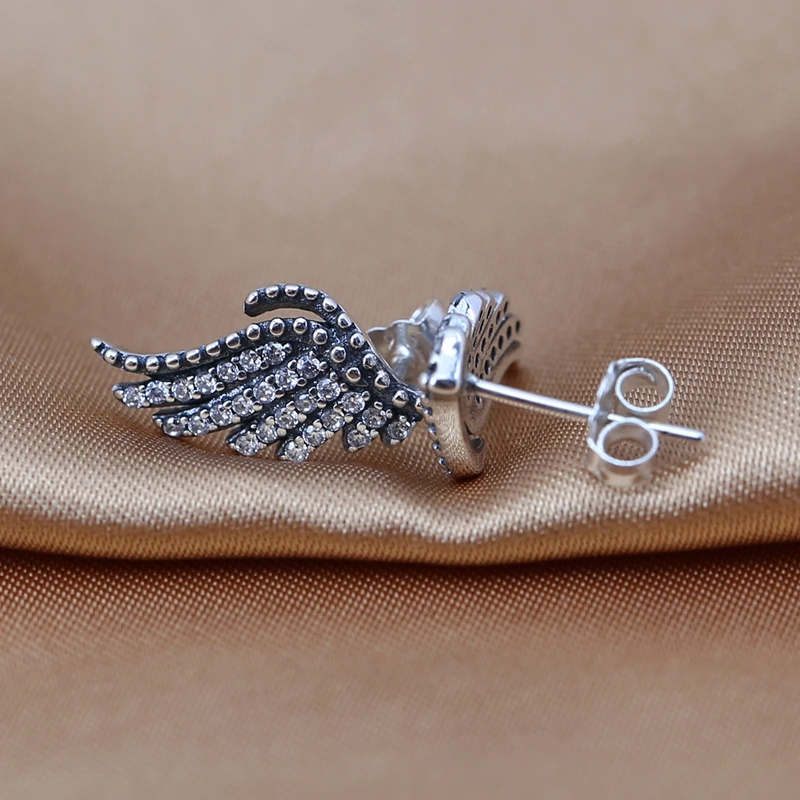 Silver Pendientes Совместимость Подходит Для СМК Серьги Стерлингового Серебра 925