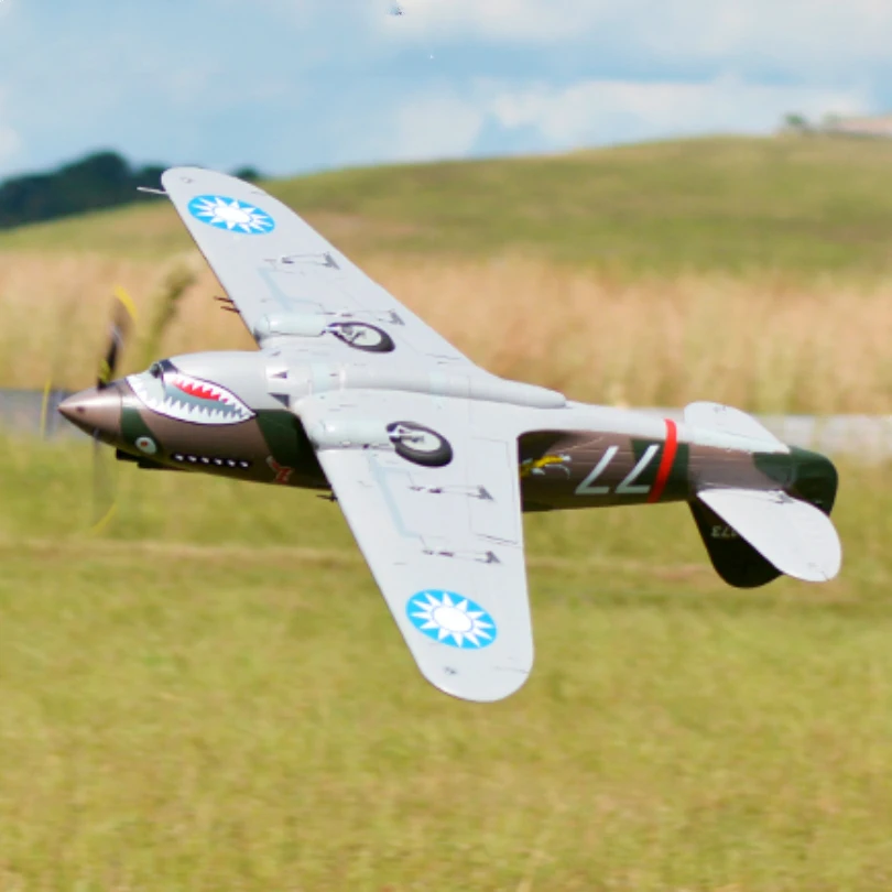 FMS 1400 мм 1 4 м (55 дюйма) P40 P 40B Warhawk летающий тигр 6 канальный с закрывающимися