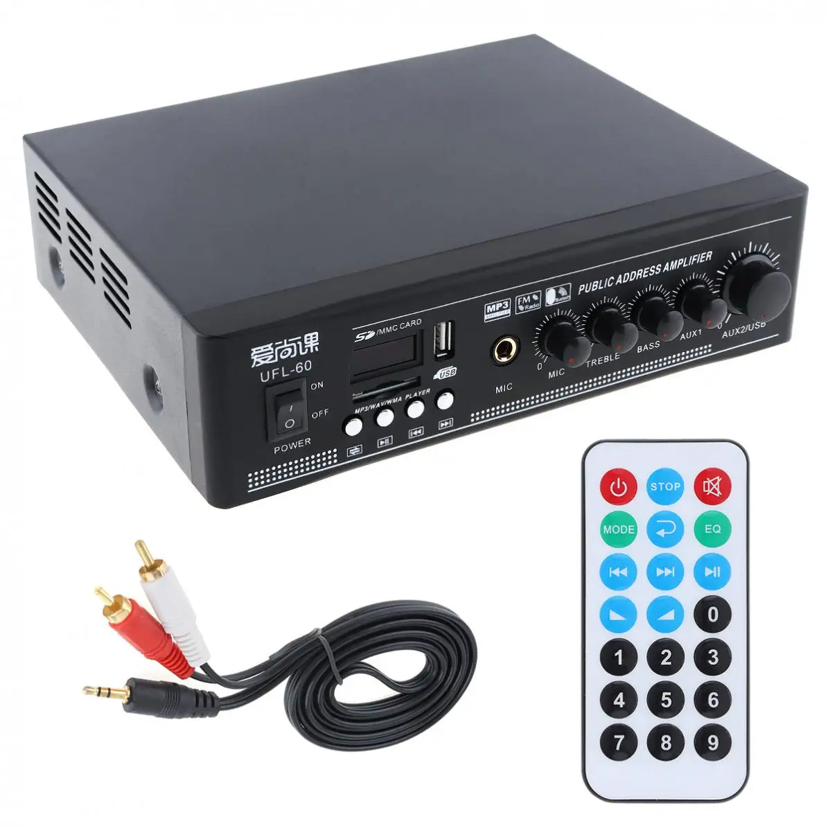 UFL-60 50w Bluetooth Constant Pressure Amplifier with USB Playback Function for Background Music System