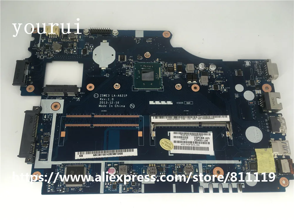 Yourui NBC3911001 NB.C3911.001 с 2920 процессорный кулер для ноутбука Acer Aspire E1 510 510G Z5WE3 LA A621P