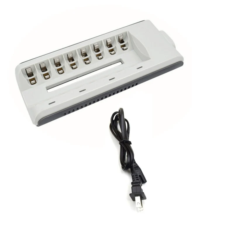 Universal 8 slots Battery Charger Home AC EU US Plug Power Charging Adapter with LED Indicator for AA AAA Batteries hot | Электроника
