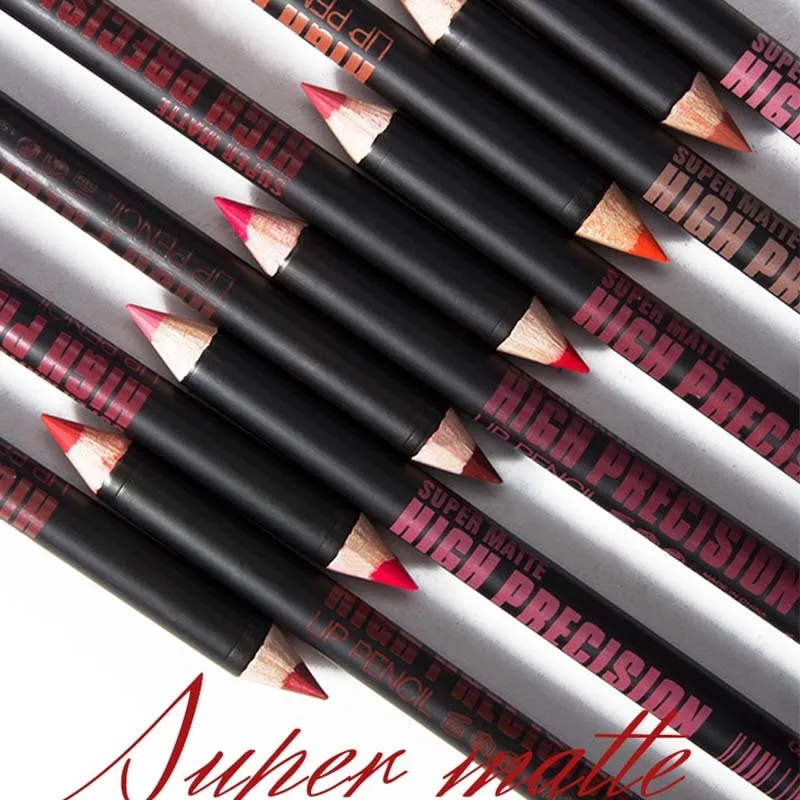 Menow бренд New12Pcs/Комплект Высокое качество матовый карандаш для губ прочный