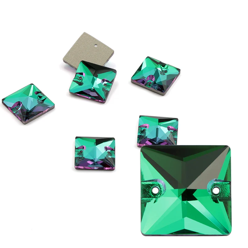 green flame AAAAA sew On Stone Одежда высшего качества Цвет хрустальные стразы Вышивание на аксессуары DIY одежды пошив одежды - Цвет: green flame