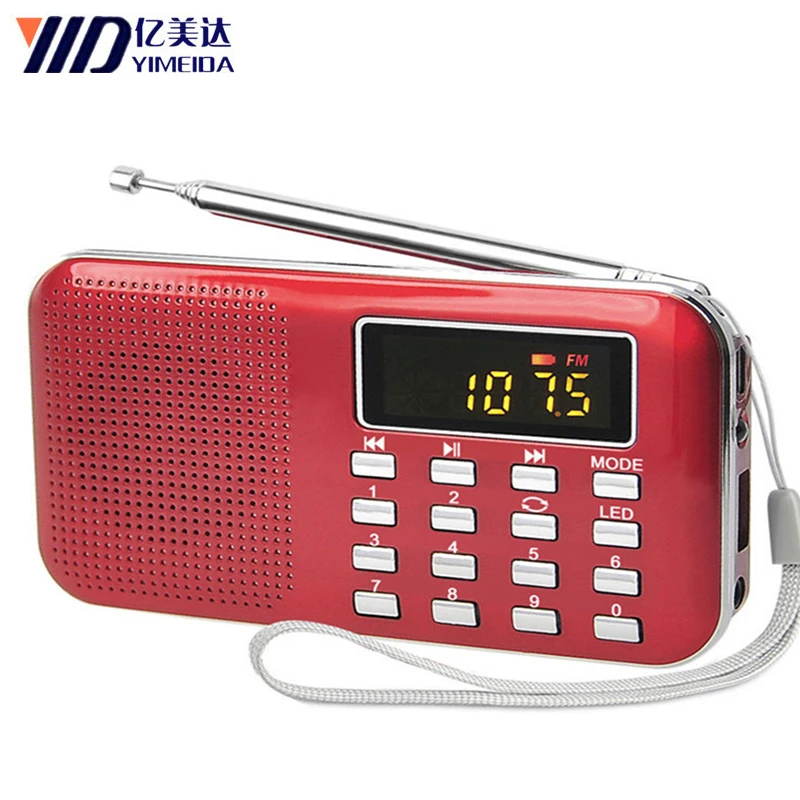 Мини-MP3-плеер с ЖК-экраном 5 в пост. Тока В портативный fm-радиоприемник аудиоплеер