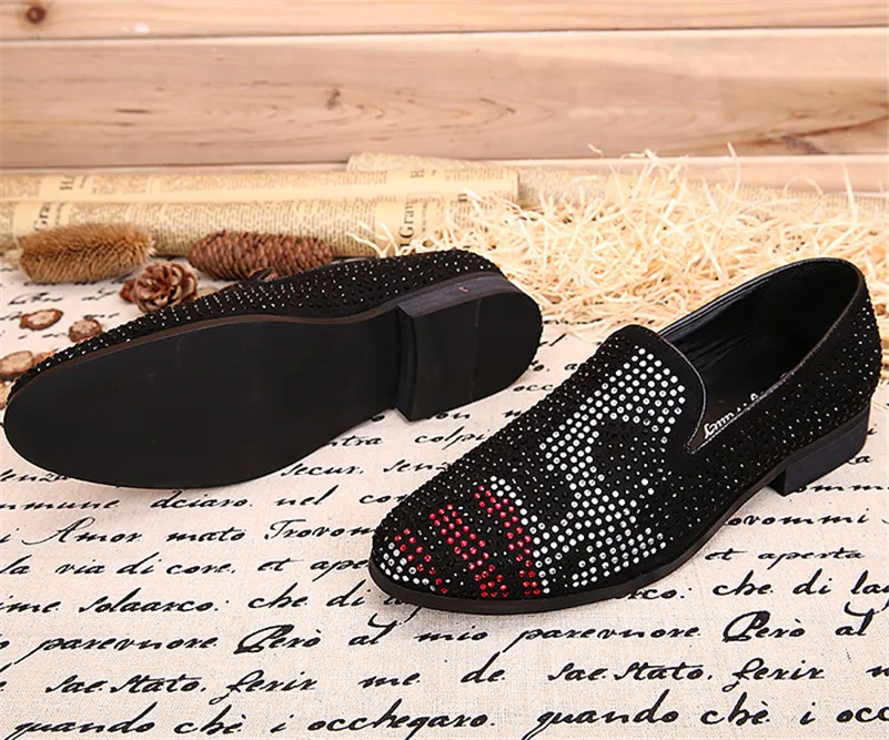 Choudory Кристалл Горного Хрусталя Мужская Обувь Класса Люкс Из Натуральной Кожи