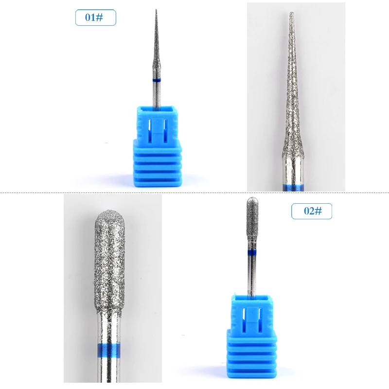 1 шт. diamond вольфрама ногтей сверло повернуть заусенцев фреза Биты для маникюр