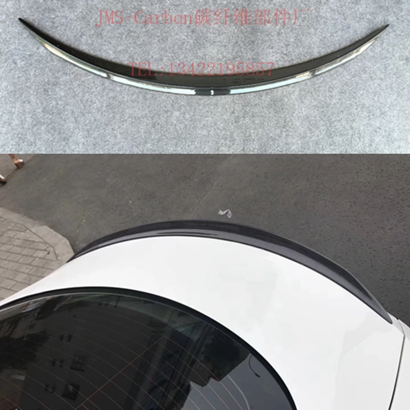 C Класс углеродного волокна задний багажник спойлер крыло для Mercedes Benz W205 C63 AMG Coupe 2 двери 15-17 крышка автомобиля