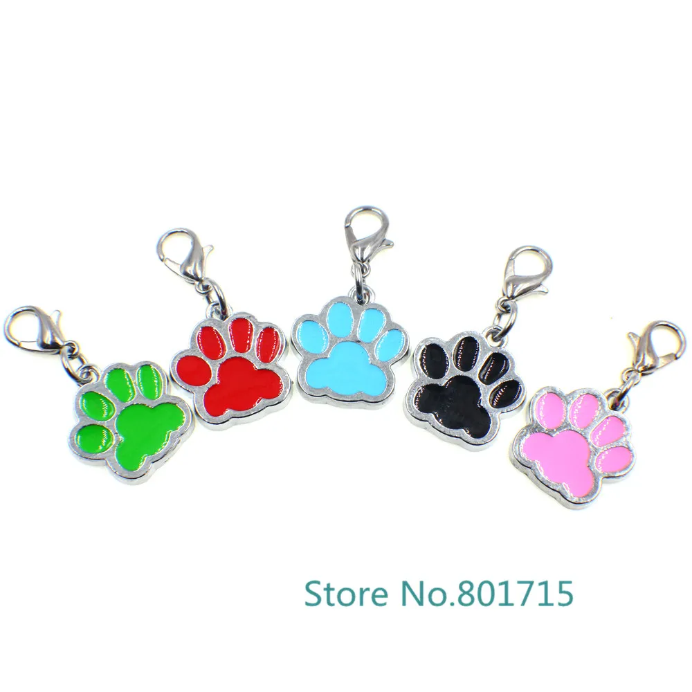 10 шт./лот оптовая продажа эмалированные брелоки для кошек собак/медвежьих лап