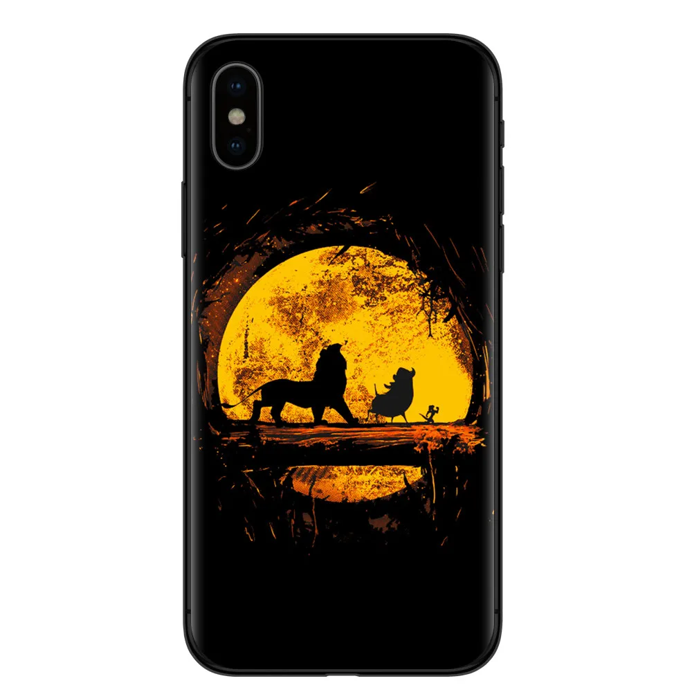 FUNNYRUI Король Лев чехол для iphone X XR XS Max 8 8plus 7 7plus Аксессуары для сотовых телефонов для iphone 6 6S Plus 5S SE