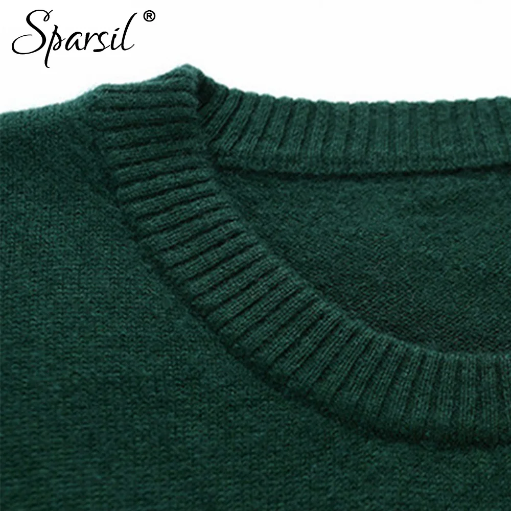 Sparsil мужские кашемировые свитера для зимы и осени круглый вырез длинный с