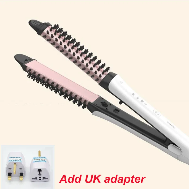 add UK adapter Xiaomi Mijia Yueli парикмахерского салона волос выпрямитель для выпрямления волос салон волос Стайлинг 3 режима регулируемая для взрослых Применение - Цвет: add UK adapter