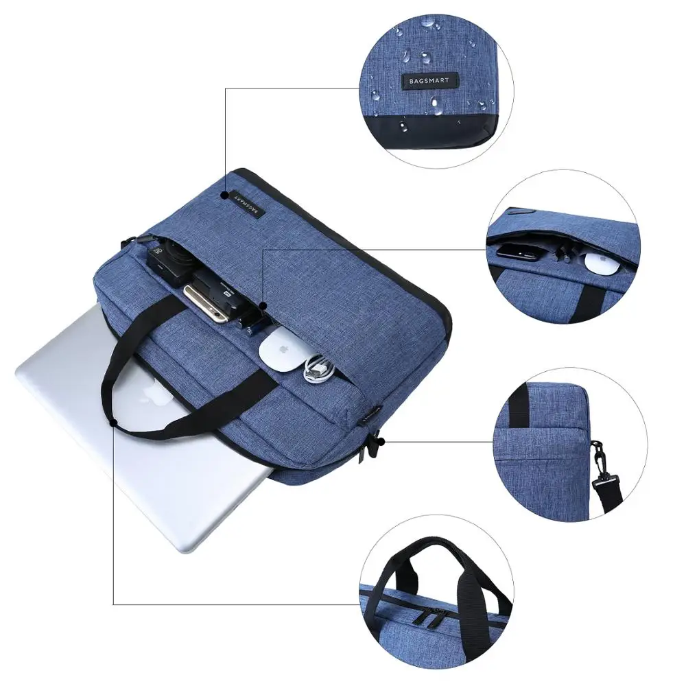 BAGSMART 15 6-дюймовый портфель для ноутбука сумка нейлоновый Офисные Сумки деловые