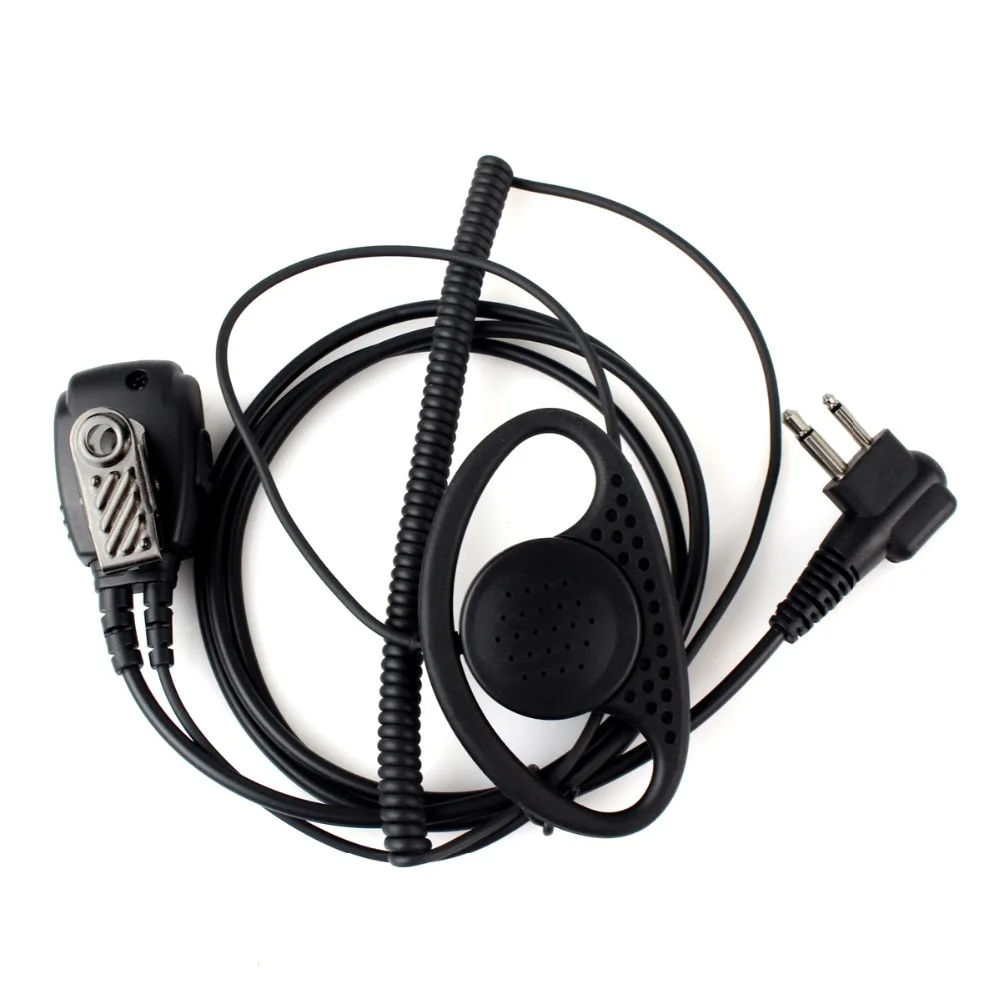 XQF 2 контактный b образный пружинный линейный наушник гарнитура PTT MIC для Kenwood HYT