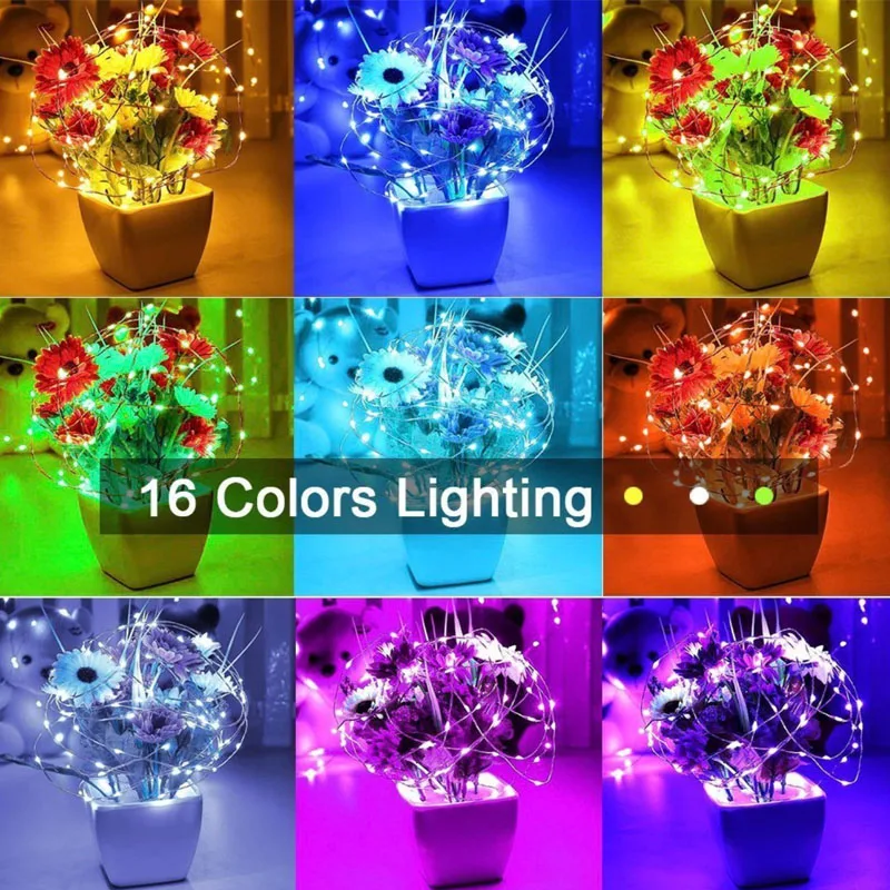 Светодиодные лампы с дистанционным управлением HarrisonTek RGB украшение 16 цветов