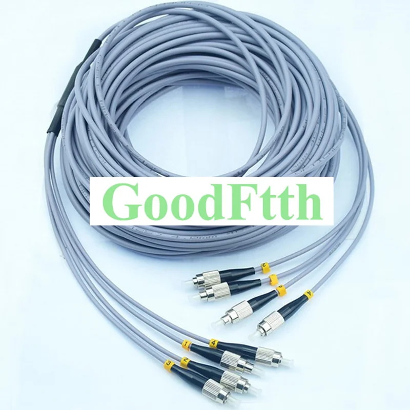 4 Cores Fiber Armoured Patch Cord Cable FC-FC Multimode 62.5/125 OM1 GoodFtth 10-50m