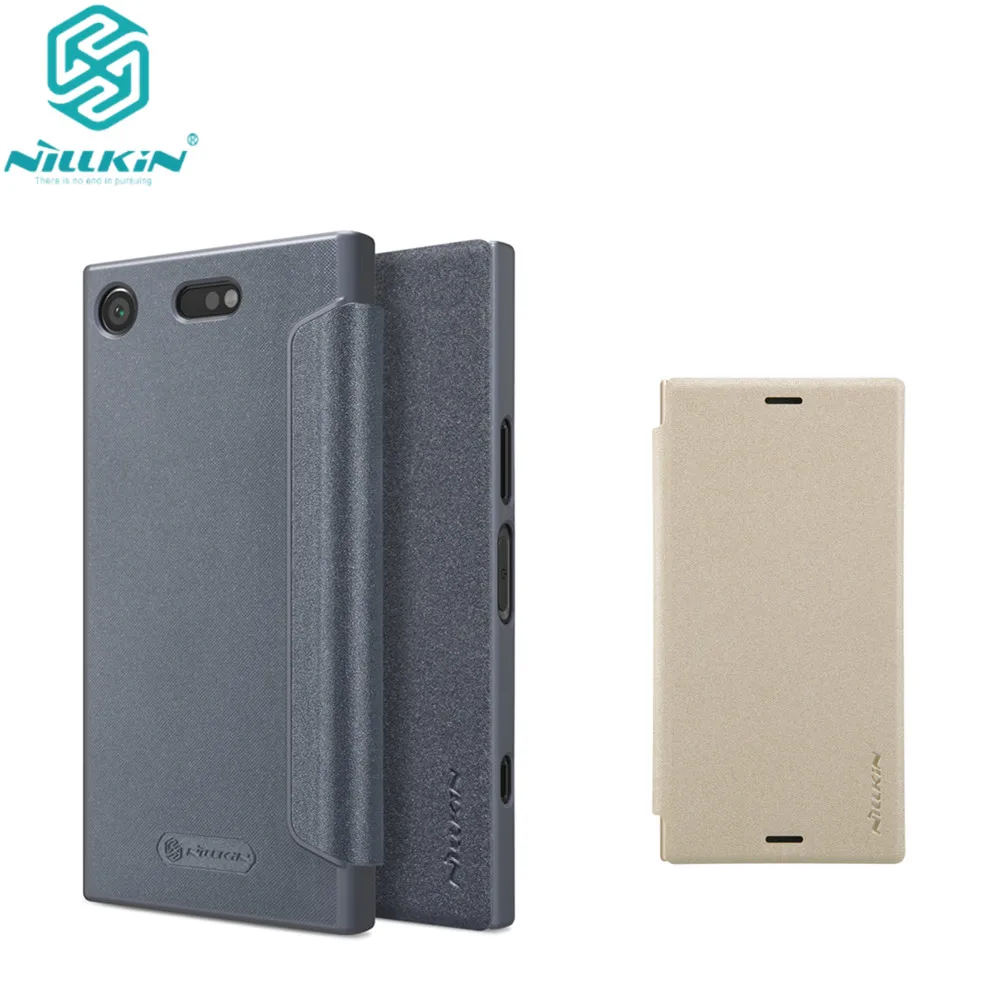 Оригинальный Для sony Xperia XZ1 Compact 4 6 ''чехол NILLKIN APP sparkle flip Обложка на заднюю панель