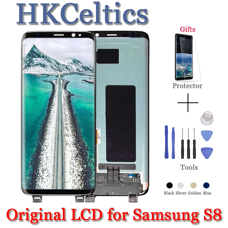 Amoled LCD с сенсорным экраном для SAMSUNG S8 дисплей Plus G950F G950U G950W8 G955F G955W кодирующий