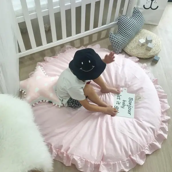 120 см размер Cutton Детская игра коврик Детский ковер пол хлопок ползать Tapete Para Bebe в