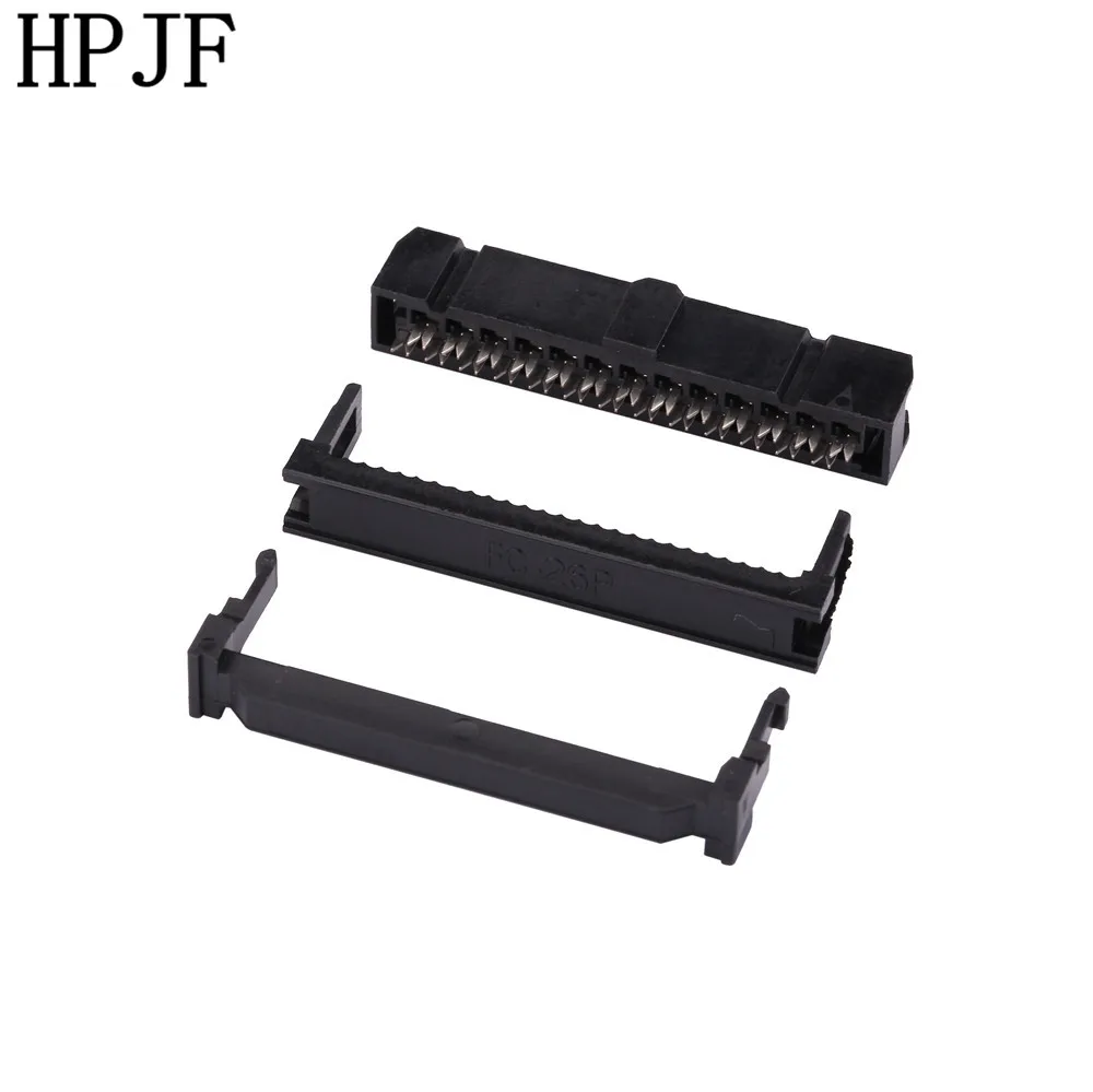 10PCS FC-26P 2x13Pin Dual Row Pitch 2.54mm IDC Socket Connector Female Header 26-pin cable socket | Обустройство дома
