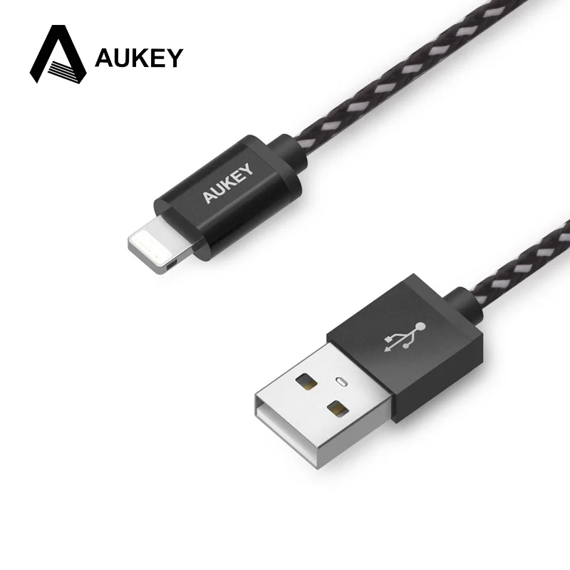 AUKEY зарядное устройство кабель 3.95ft/1 2 м MFi Lightning быстрая передача данных мобильный