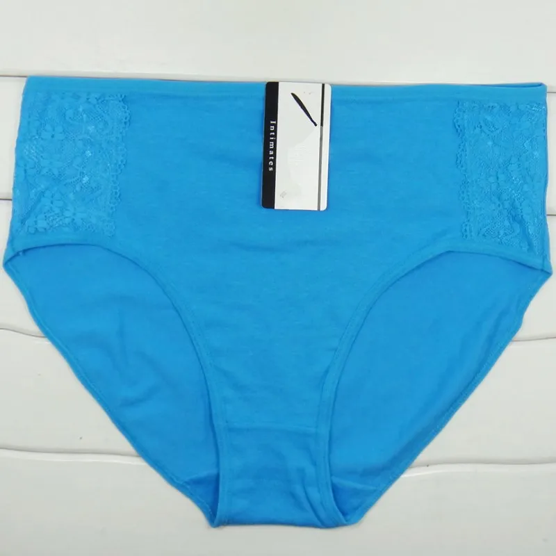 Plus Size 2xl 3xl 4xl Women's Briefs Mid Waist Cotton Lace Sexy Panties Underwear for Women |