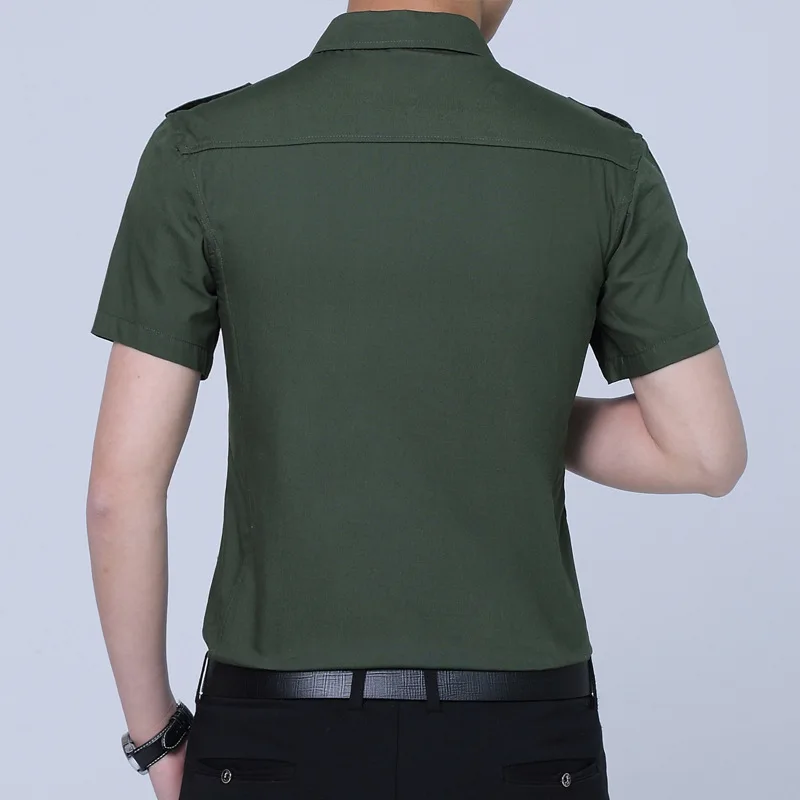 2018 Summer Solid Casual Men Shirts Short Sleeve Turn Down Collar Slim Plus Size M-XXXXL Hot Sale New Brand Men's | Мужская одежда