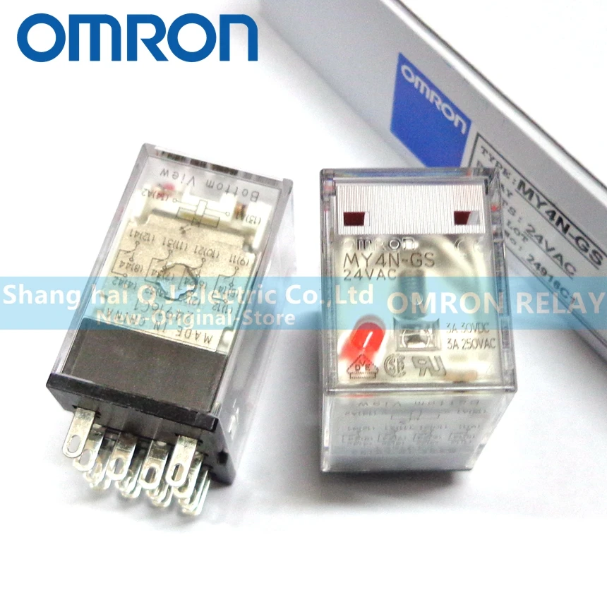 OMRON Реле MY4N-GS 24VDC MY4N-GS 24VAC MY4N-GS 110/120VAC MY4N-GS 220/240VAC абсолютно и реле