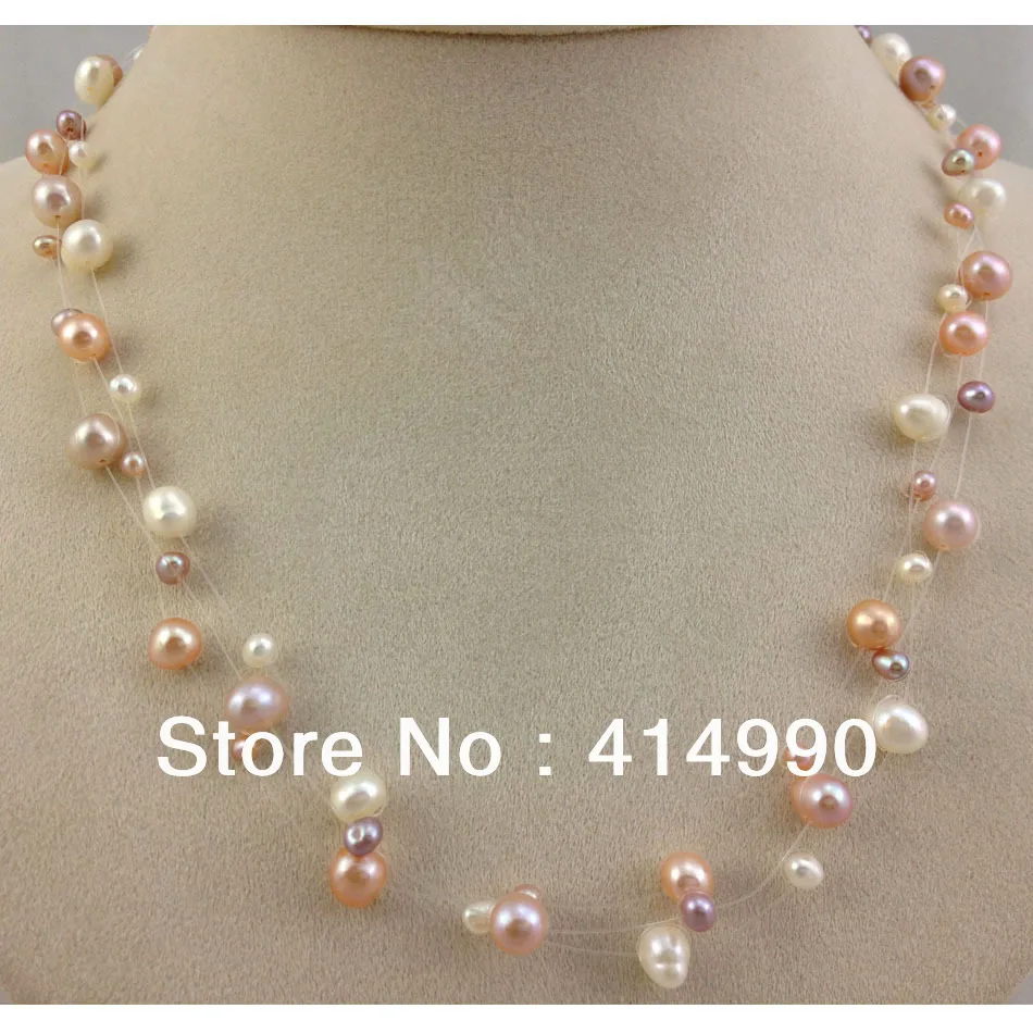 Женское повседневное ожерелье с натуральным пресноводным жемчугом|necklace card|necklace