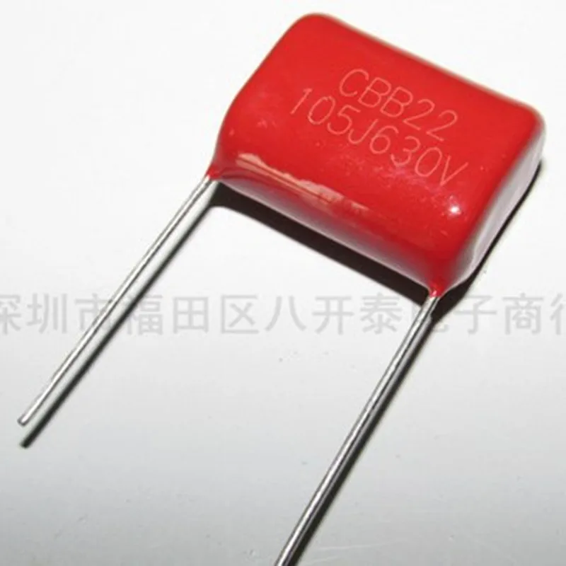 10pcs CBB 105J 630V 1uF P20mm Metallized Film Capacitor 105 630V 630V105J