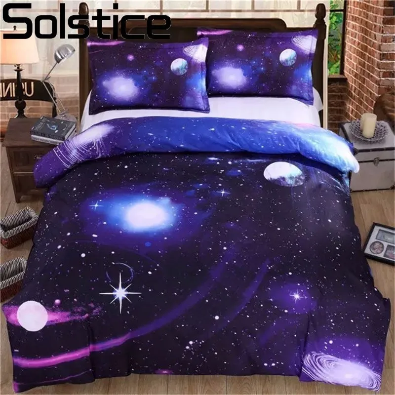 Solstice Textile 3D Вселенная Галактика Звезды 4 шт постельных принадлежностей активный