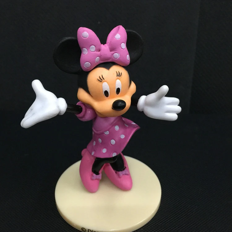 Disney игрушки 6 шт./компл. 7-9 см Микки и Минни Маус Мышь «Дональд Дак» Плутон Гуфи ПВХ Фигурки Модель игрушки куклы детские игрушки Рождественский подарок