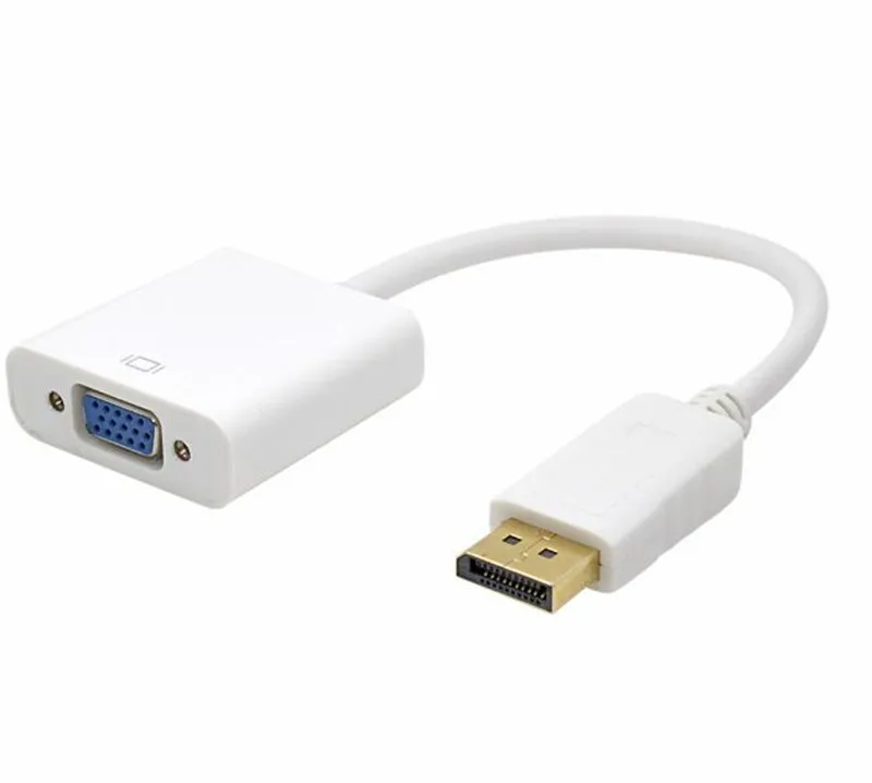 

500 шт. DP к VGA адаптеру DisplayPort к VGA конвертеру DP кабели адаптер папа к женскому 1080P для HDTV монитора MacBook проектор