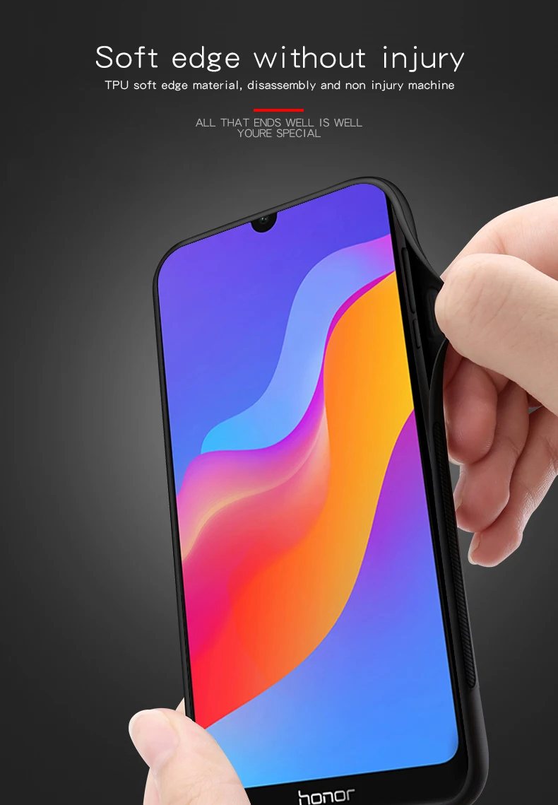 Для Huawei Honor 8A чехол классический тканевый для Pro 8 A двойной цвет сетчатый ткацкий