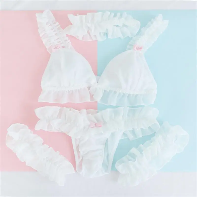 Комплект из 5 предметов для косплея яркий кружевной чокер в виде кошки с бантом и