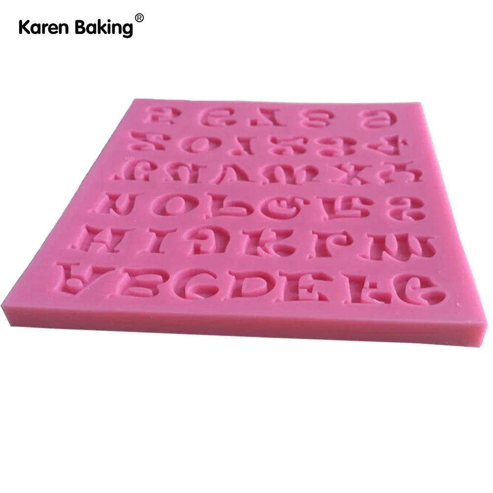 Количество и форма буквы силиконовая украшения торта помадка торт 3D пищевой