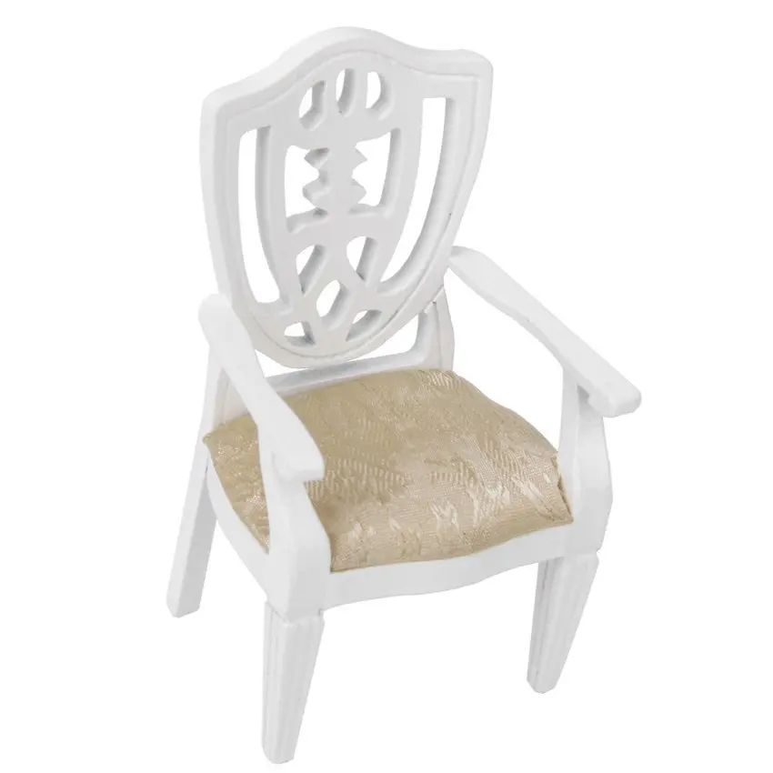 Кукольный домик миниатюрное кресло 1:12 деревянный стул мебель для кукольного