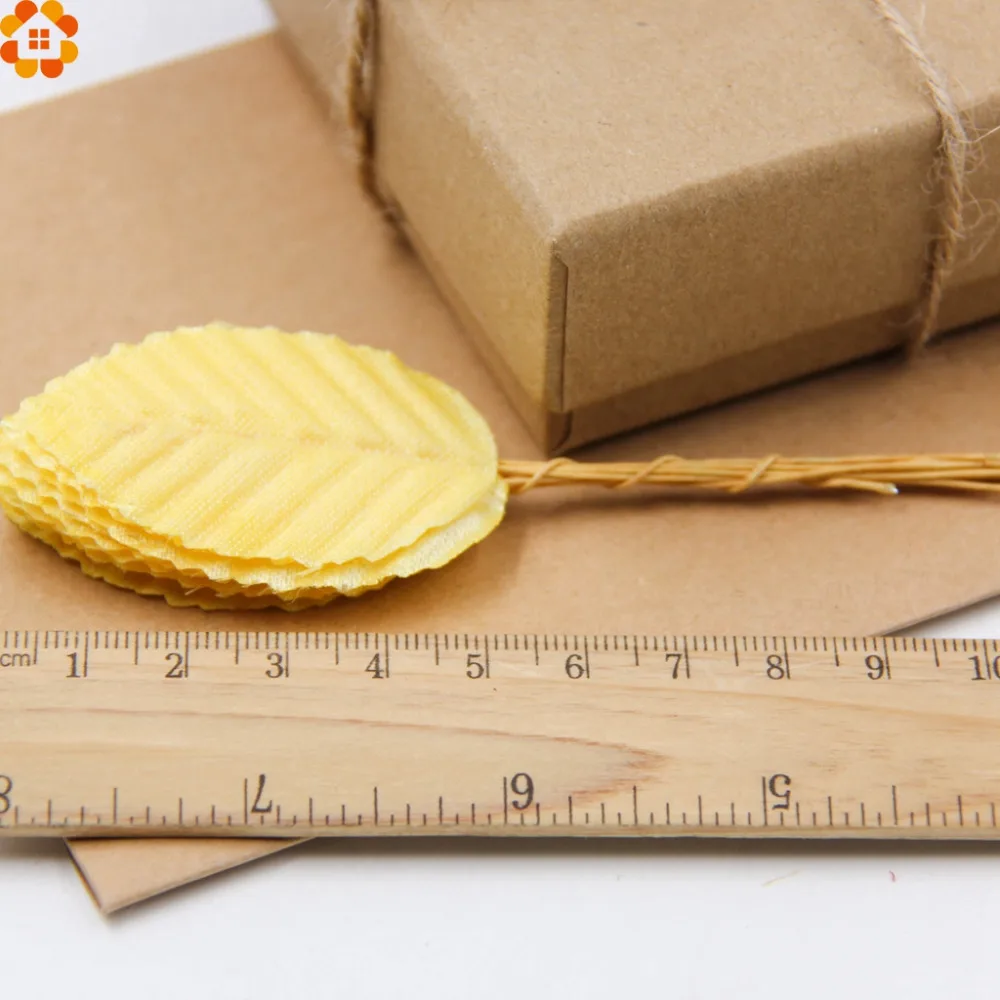 Новинка 20 шт. искусственные цветочные листья для скрапбукинга высокие Шелковый