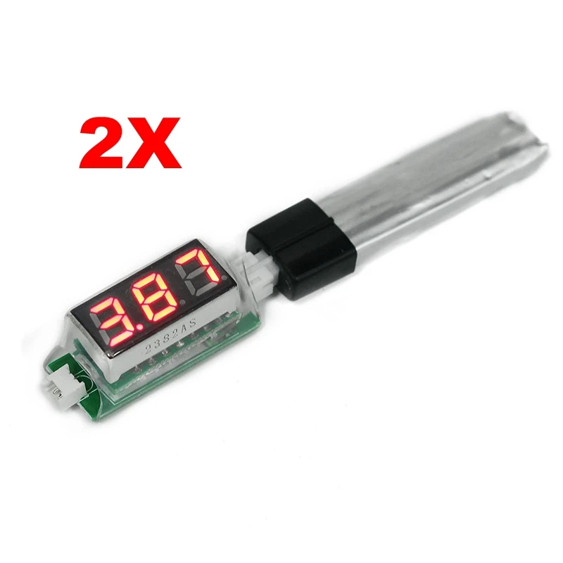 Индикатор напряжения аккумулятора PH2.0 PH1.25 1S тестер для квадрокоптеров и дронов