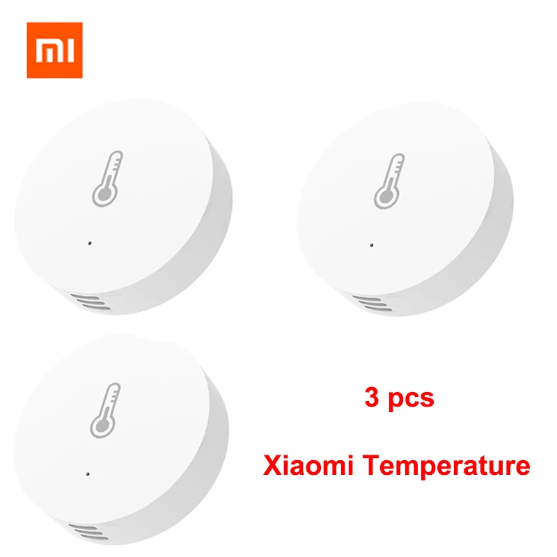 3pcs temperature Xiao mi умный датчик температуры и Hu mi dity, домашний термометр, гигрометр, измерительный инструмент, поддержка дистанционного управления mi homeAPP - Цвет: 3pcs temperature