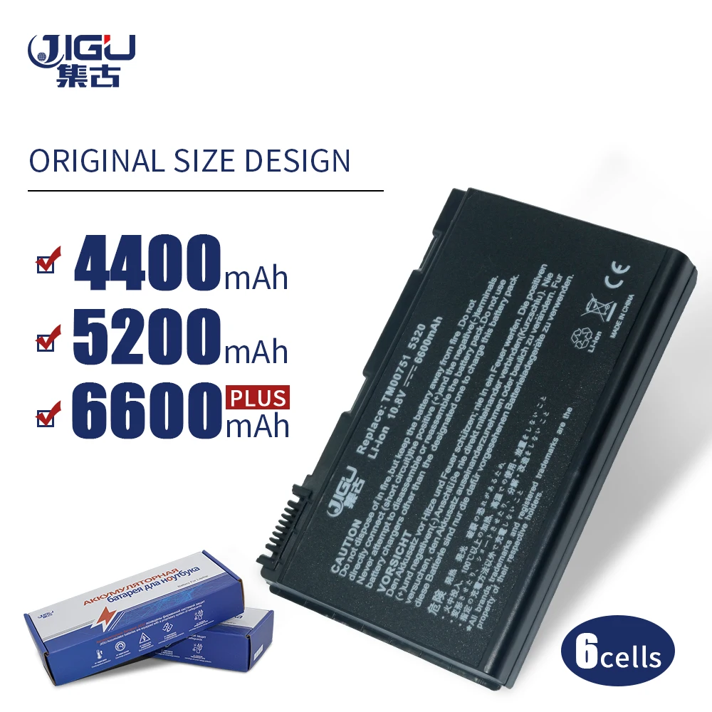 

JIGU Laptop Battery For Acer Extensa 5210 TravelMate 5530 5710G 7720 7520G 5210 5220 5230 5420G 5610 5620 Grape32
