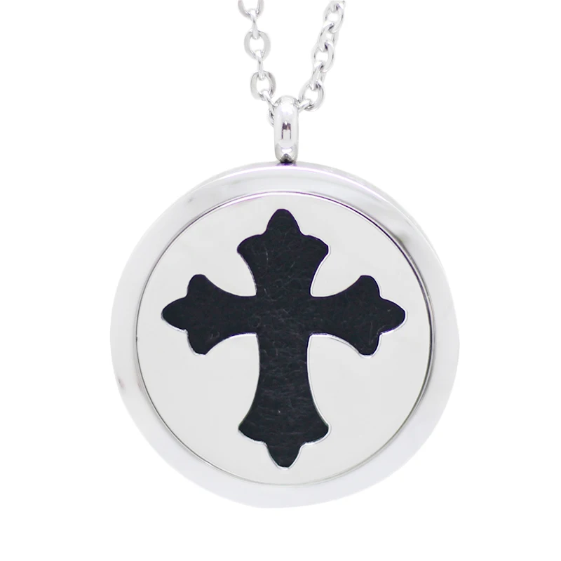 3 вида стилей высокое качество крест ароматерапия Лок ожерелье кулон 316L