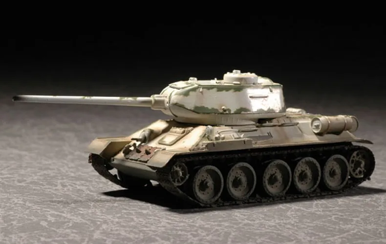 Собранный Танк модель масштаба 1:72 Статическая танка Российская версия/85 зимняя