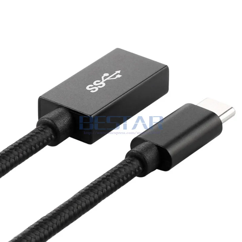 Новинка 2019 USB 3 1 Type C male to 0 A Женский OTG адаптер для передачи данных удлинитель