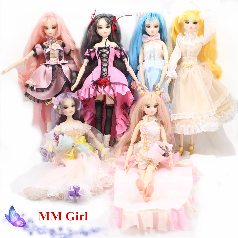 1/6 BJD MMGirl шарнирная одежда для тела обувь и головной убор модные игрушки внутри