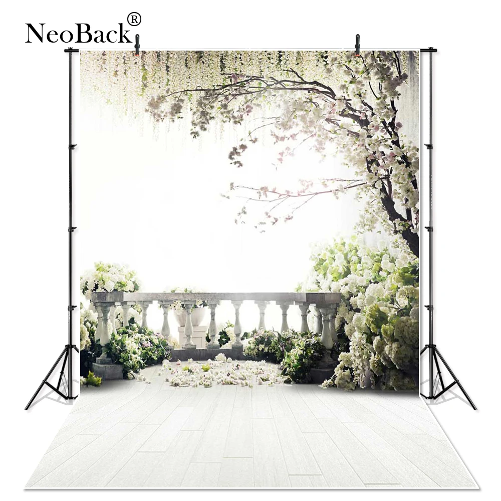 Фотофоны NeoBack 10x20 футов с изображением цветов деревьев и сада свадебные фоны для