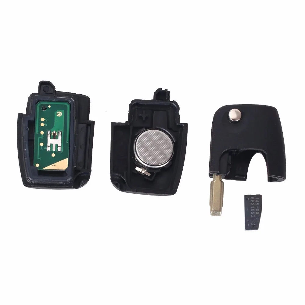 KEYYOU 315/433 МГц 3 кнопки флип пульт дистанционного управления ключ для FORD FOCUS MONDEO FIESTA C
